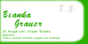 bianka grauer business card
